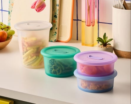 ‘the perfect food storage finally exists’: i tried the new anydeli plastic-free containers | life and style Anyday deli silicone containers used to store food