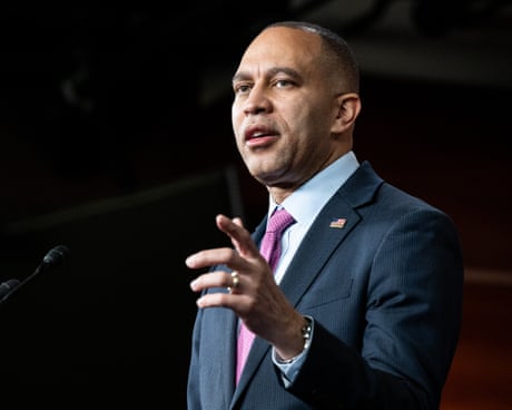 Democratic leader holds House floor for six hours to delay Republican-led vote on Trump’s major tax bill – live