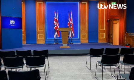 Downing Street’s new White-House style media briefing room, following criticism that more than £2.6 million had been spent on the renovations. Issue date: Monday March 15, 2021