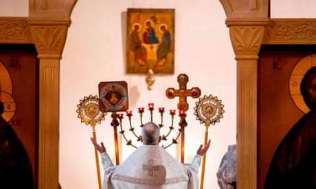 A Russian Orthodox church in Amsterdam in 2020.