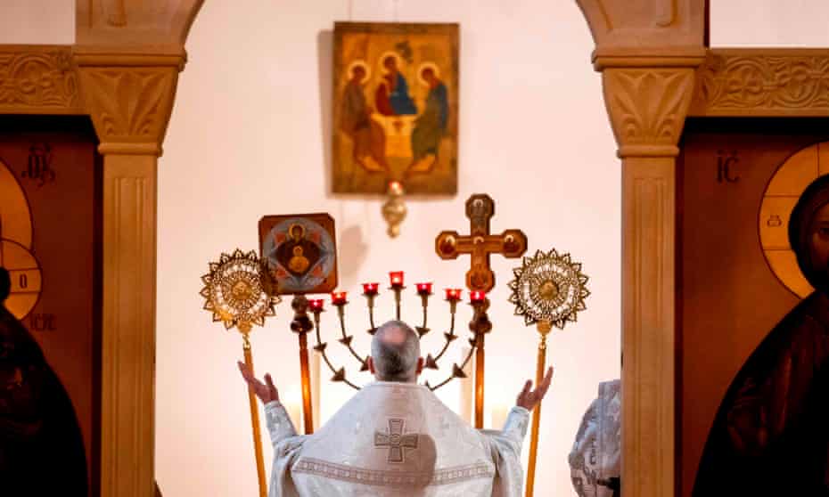 A Russian Orthodox church in Amsterdam in 2020.