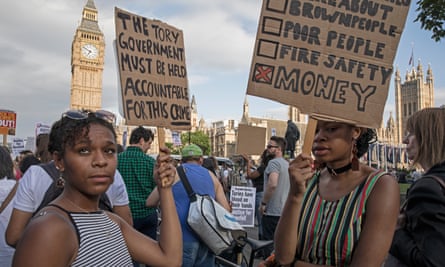 Grenfell protesters take their cause to the Houses of Parliament