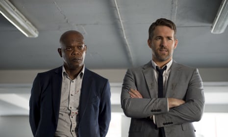 ‘Discredits the concept of comedy violence’: Samuel L Jackson and Ryan Reynolds in The Hitman’s Bodyguard.