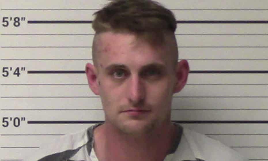 This photo provided by the Kerr county sheriff’s office, shows Coleman Thomas Blevins, who arrested in Kerrville, Texas, on Friday.