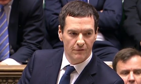 George Osborne addresses MPs in the House of Commons.