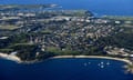The New South Wales suburb of La Perouse is seen from a commercial aircraft in Sydney, Australia, Tuesday, 16 May, 2017. (AAP Image/ Sam Mooy) NO ARCHIVING