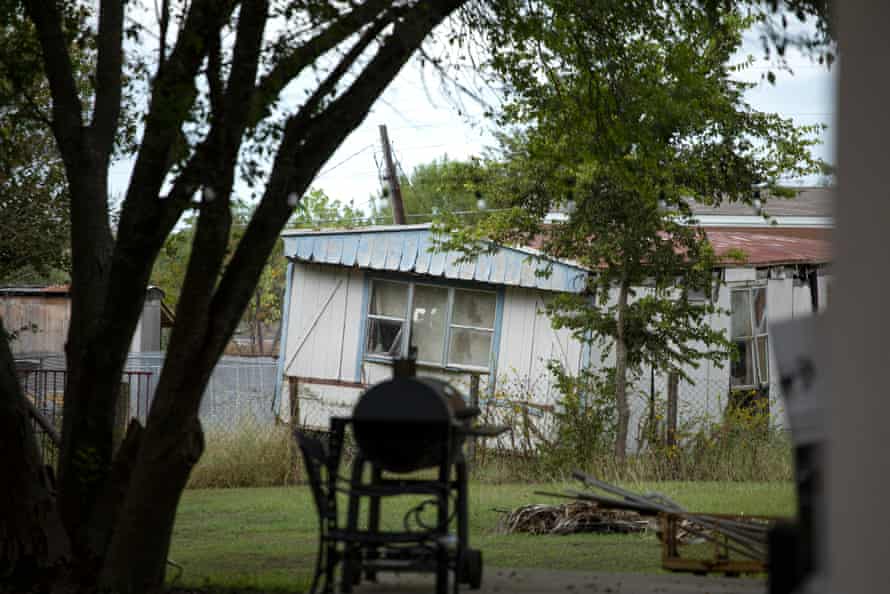 A dilapidated location successful the Rancho Vista subdivision adjacent San Marcos, Texas.