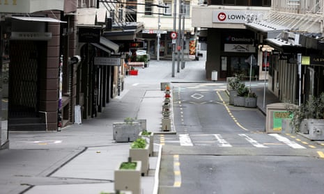 An empty Auckland street during lockdown