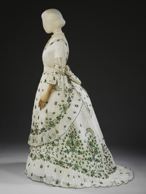 The dress made from beetle wings.