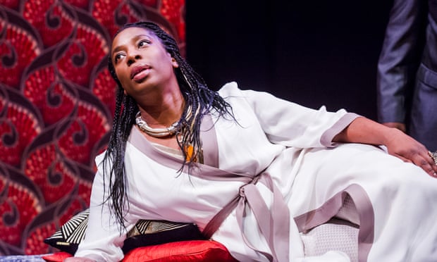Tanya Moodie as Gertrude in Hamlet at the Royal Shakespeare theatre, Stratford, in 2016.