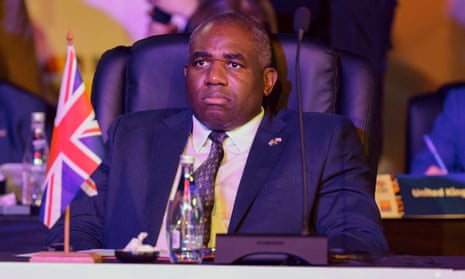 David Lammy attends the G20 Foreign Minister Meeting at the Nasrec Expo Centre in Johannesburg on 20 February 2025.