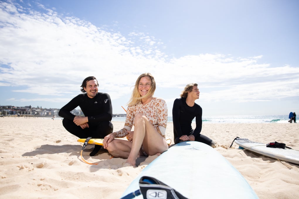 Surfers Rodney Raice, Sarah Doyle and Sam Brooks met after Sarah posted posted an ad on Gumtree