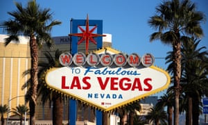 A view of the welcome sign on the Las Vegas Strip.