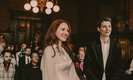Fleur (left) and Julian’s wedding in Amsterdam