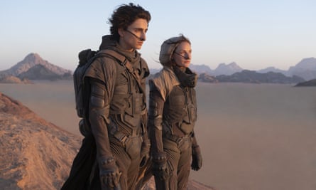 Timothee Chalamet and Rebecca Ferguson in the upcoming film adaptation of Dune