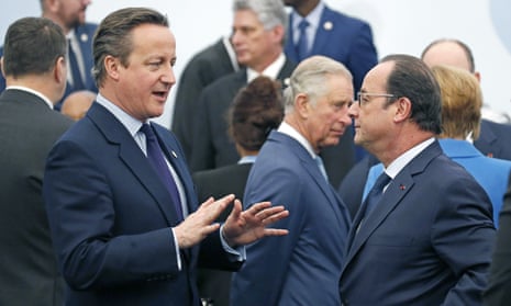 David Cameron and François Hollande
