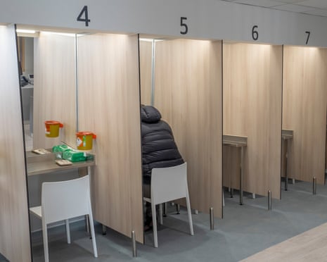 Injection bays at the Thistle centre in Glasgow.