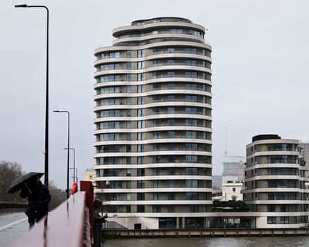 An apartment building on the Thames where Zac Brettler fell to his death