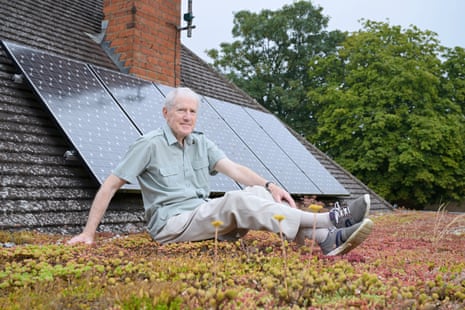 Paul Brown with his solar panels