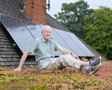 Paul Brown with his solar panels