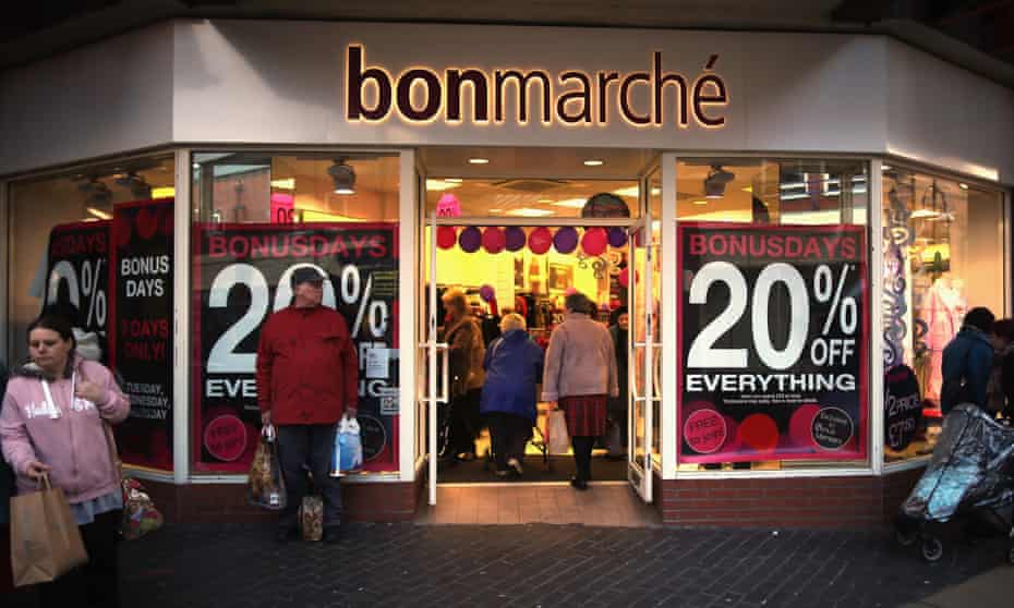 A Bonmarché outlet in Rotherham, UK