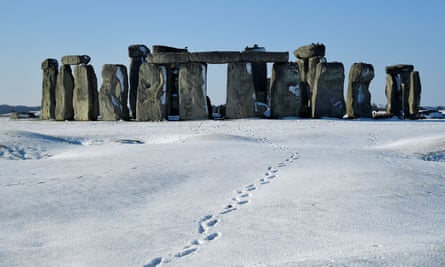 Stonehenge in the snow, February 2019.