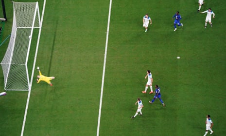 Wallop: thwarted by the crossbar