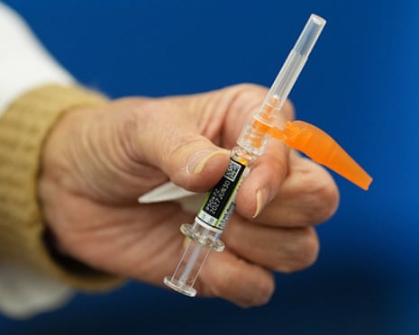 Person with syringe