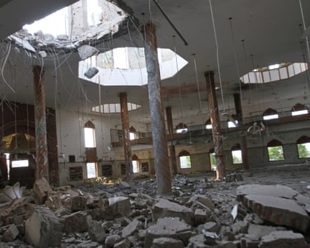 A mosque near Bahawalpur in Pakistan’s Punjab province that was hit by a missile strike