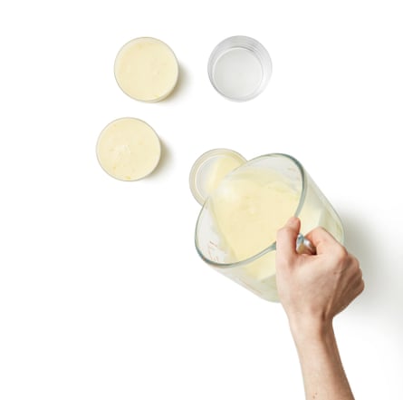 Felicity Cloake masterclass lemon posset. Step 7. Pour into ramekins. Decant the posset into a jug, to make for neater pouring, then divide between four small ramekins. Drop each ramekin on to the counter from a small height, to knock out any bubbles. 8 Chill the possets Leave to cool, then chill for at least a couple of hours, until set.