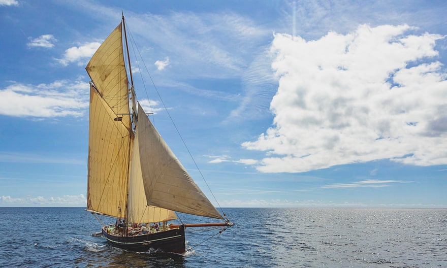 All hands on deck: a sailing adventure on the Cornish coast 4 Agne in full sail.