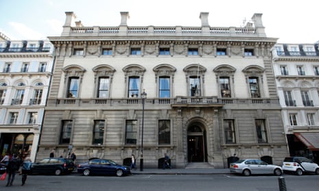 Exterior of the Garrick Club building in London