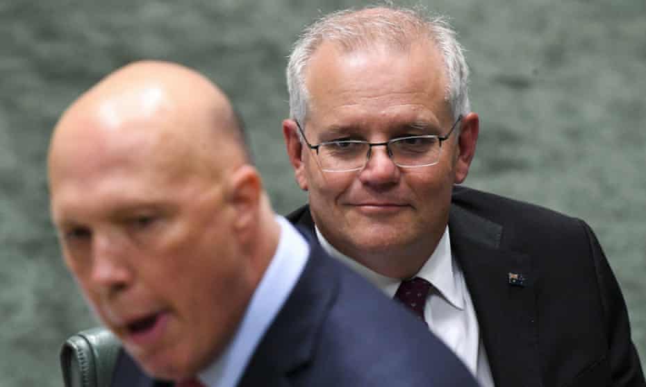 Peter Dutton and Scott Morrison.