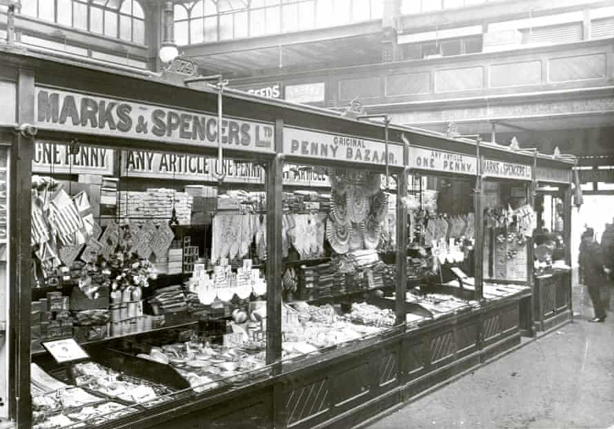 A Marks &amp; Spencer penny bazaar in a covered market, circa 1900