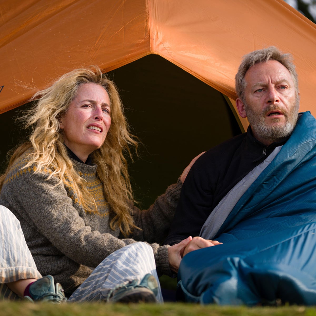 Walk on the wild side: Gillian Anderson and Jason Isaacs on their epic hiking movie The Salt Path | Movies | The Guardian