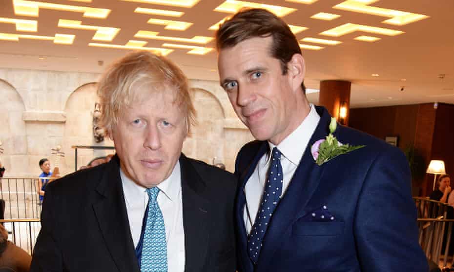 Boris Johnson and Tory party co-chairman Ben Elliot.