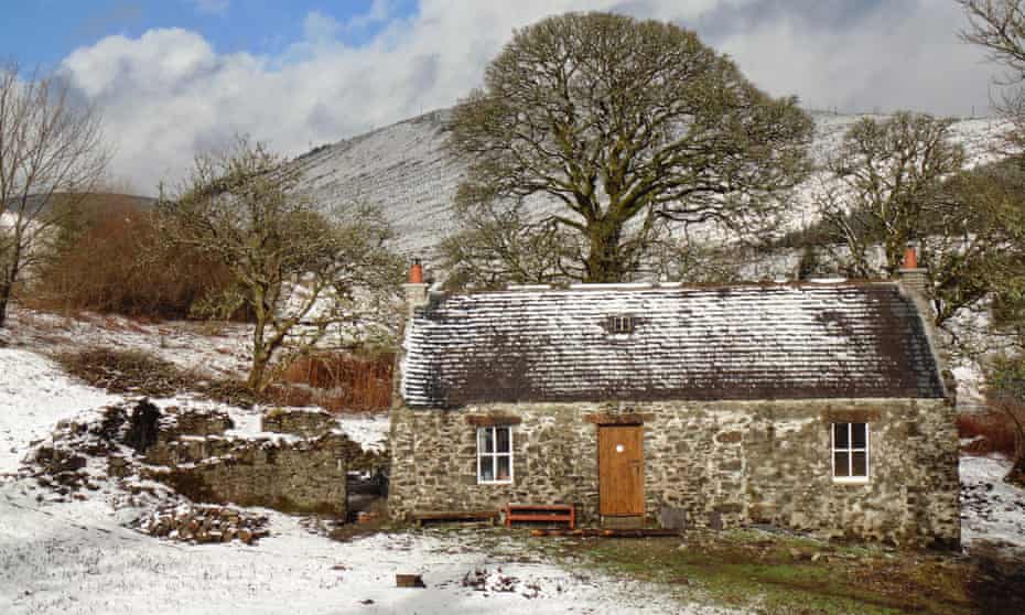 A bothy at Dryfehead, in southern Scotland, 2014, one of more than 100 maintained by the Mountain Bothies Association, founded by Bernard Heath.
