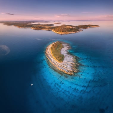 Sunbathers and swimmers will enjoy the flat rocks of Cape Kamenjak.