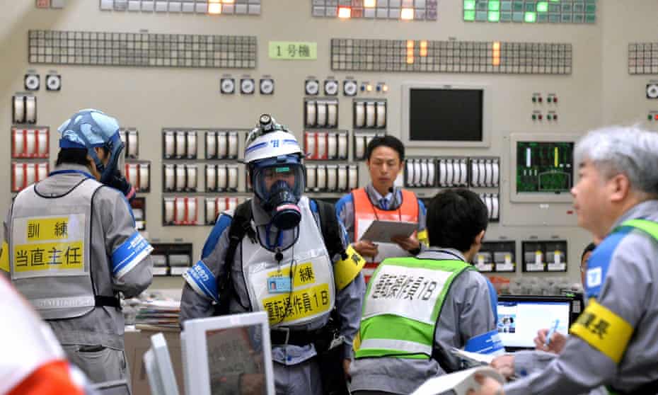 Emergency tests at the Sendai nuclear plant near Satsumasendai ahead of of its upcoming restart.