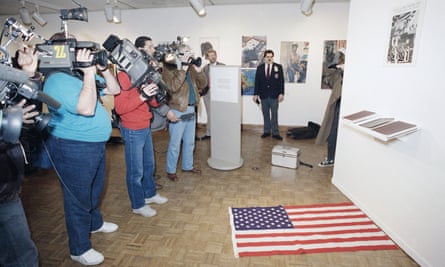 What is the Proper Way to Display a Flag? by Dread Scott, 1989.