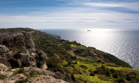 The Golden Bay coast, Malta