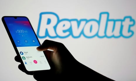 Revolut app on smartphone