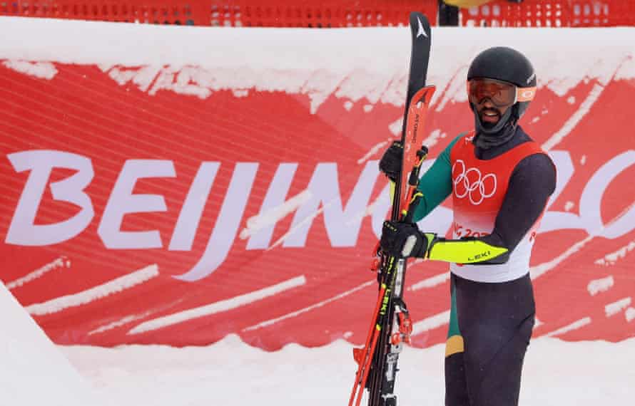Benjamin Alexander at the end of his second run.