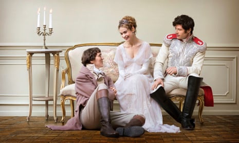 The ‘peerlessly gauche’ Paul Dano with Lily James and James Norton in War and Peace 