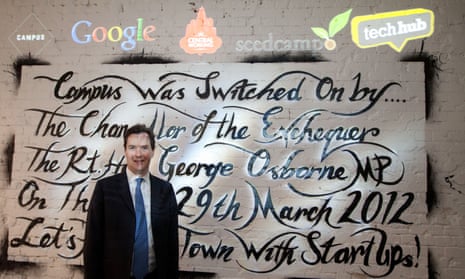 George Osborne during the official opening of Google’s East London technology campus in 2012