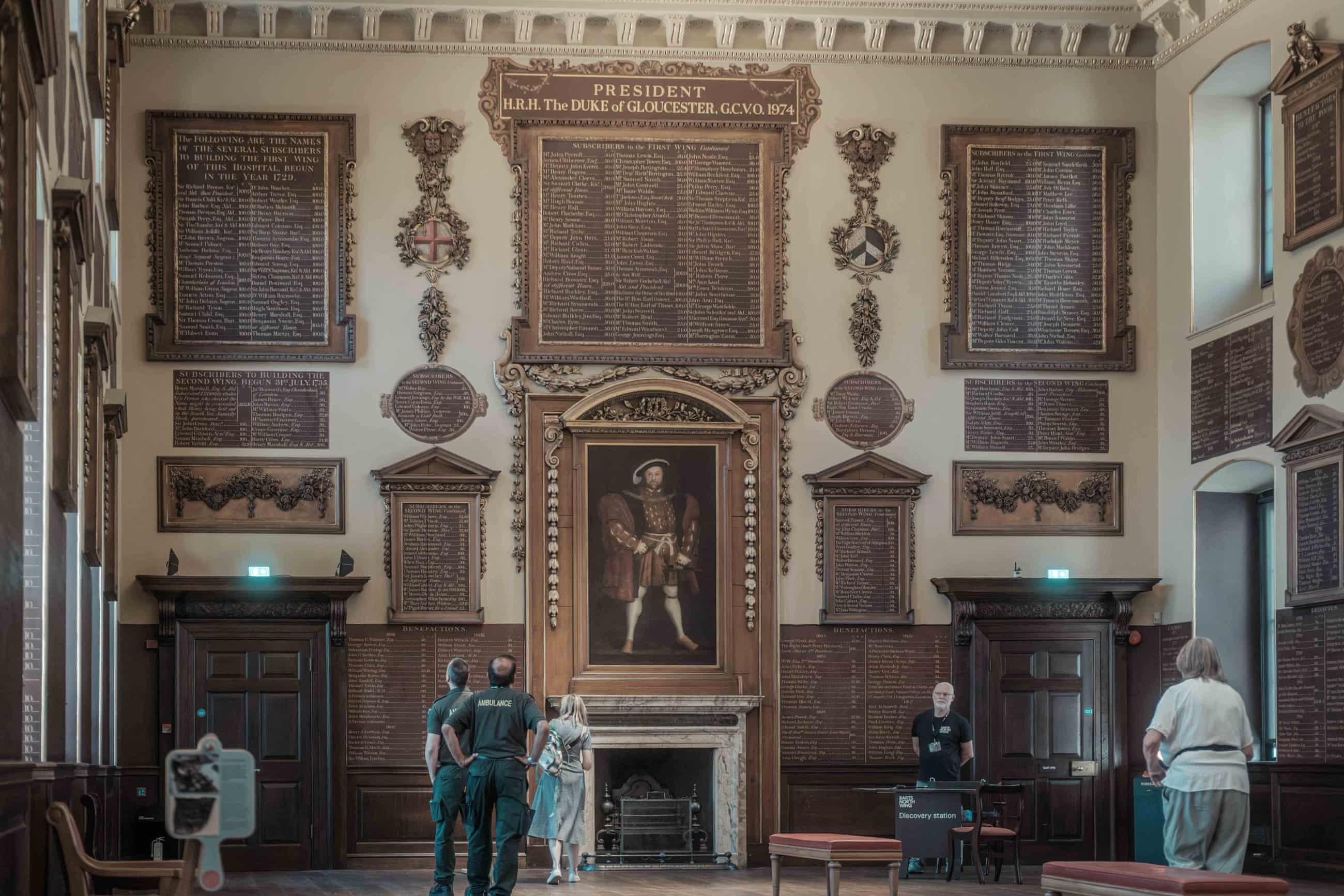Portrait of King Henry VIII in the Great Hall