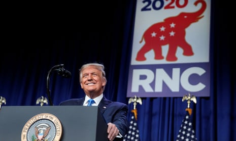 Trump at the Republican national convention in August. For years, Republicans have used misleading and faulty data to suggest that elections are at risk of fraud.