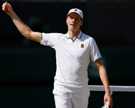 Jannik Sinner powers into semi-final after ominous display against Struff | Wimbledon 2026 | The Guardian