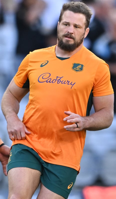 James Slipper of the Wallabies warming up before the Bledisloe Cup Test against New Zealand.