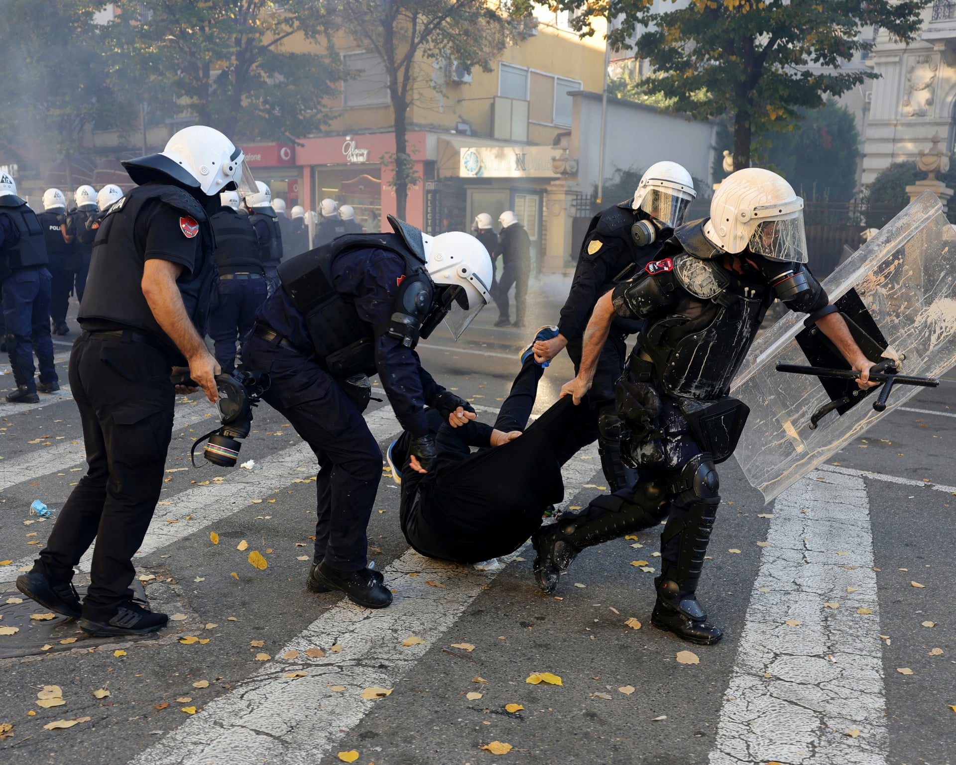 Photo: The Guardian Albania PM Edi Rama Defies Calls to Resign Amid Protests